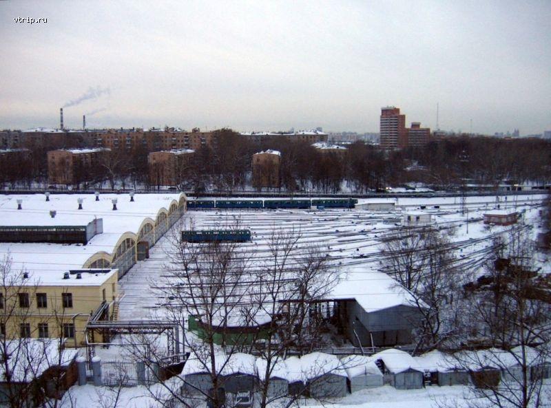 Вид на электродепо Фили
