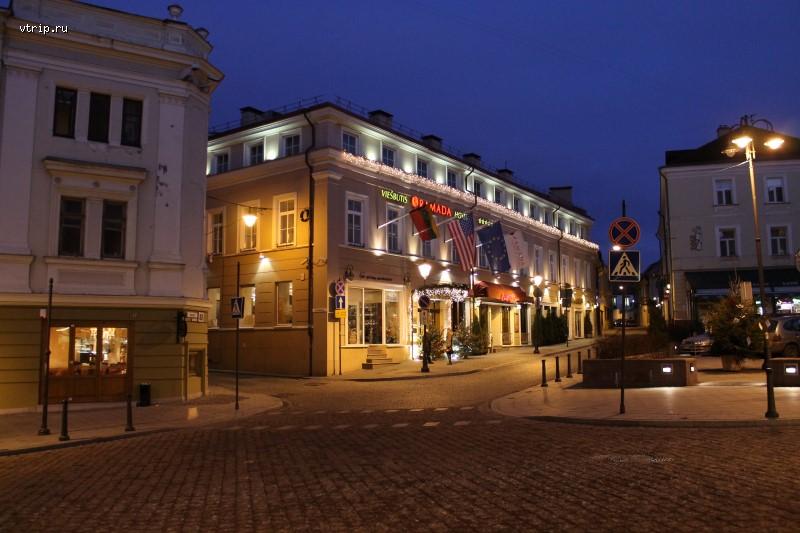 Вильнюс вечером