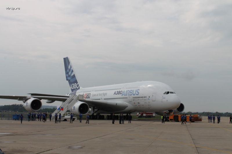 Airbus А-380 на авиасалоне в Жуковском
