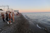 Пляж в Лазаревском