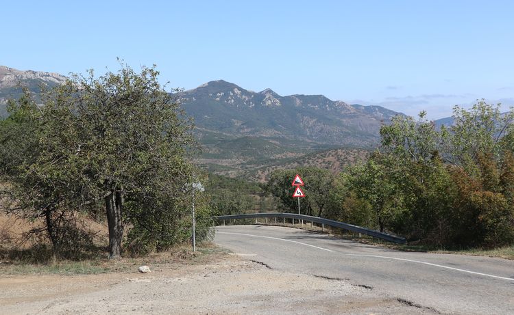 Дорога Алушта-Судак-Феодосия в Крыму