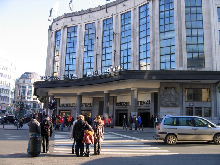 Вокзал Брюсселя Brussel-Centraal