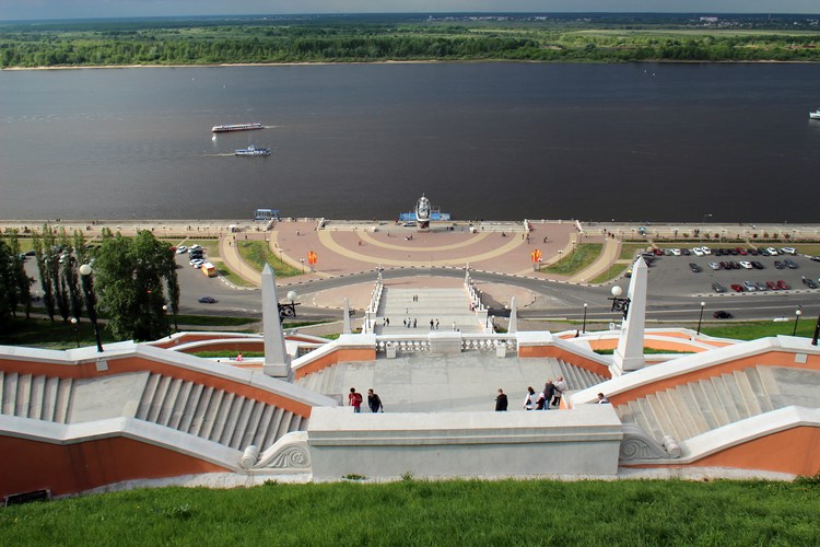 Чкаловская лестница в Нижнем Новгороде