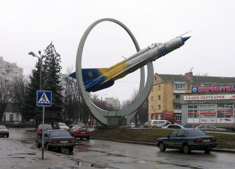 Самолет МиГ-21 в Виннице