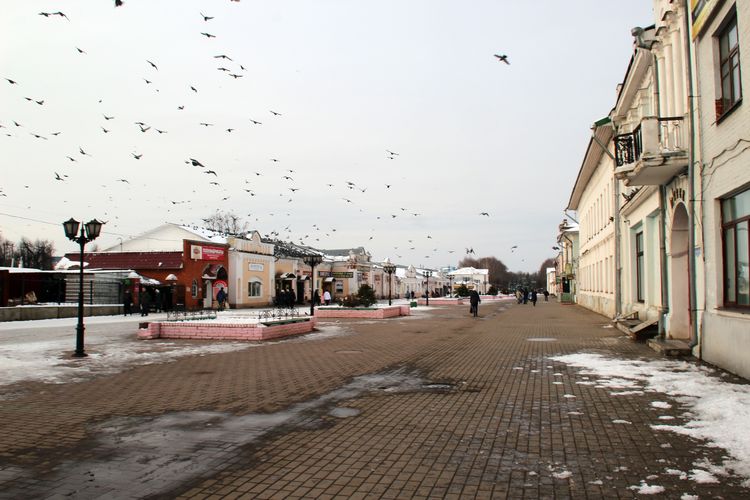 Пешеходная улица в Шуе