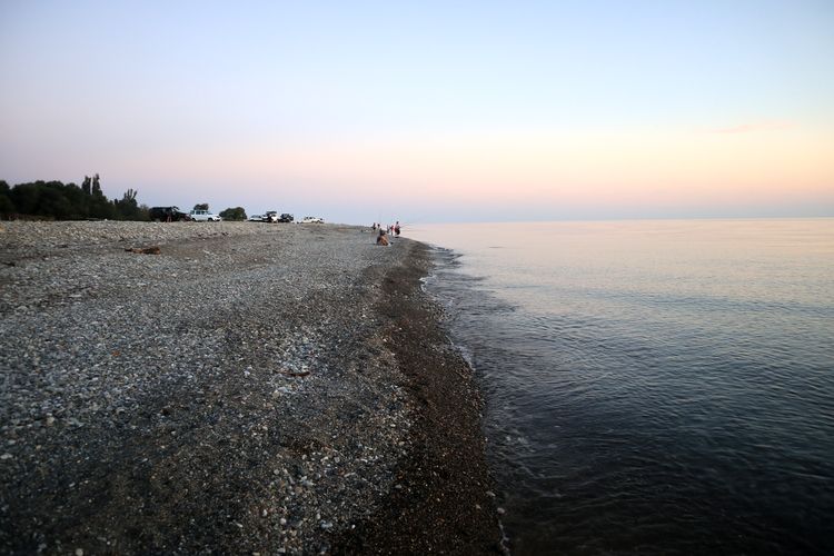 Пляж «Водопадный» в Аше