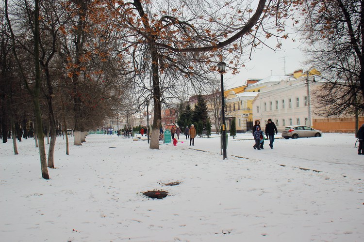 Соборный парк в Рязани