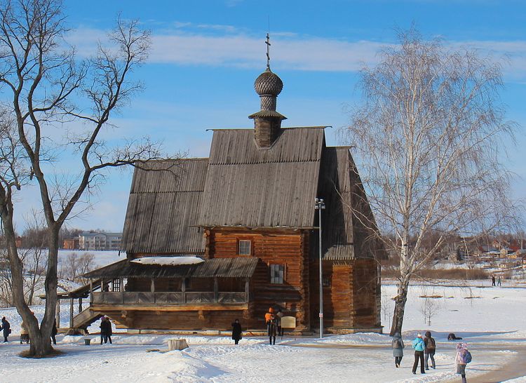 Никольская деревянная церковь в Суздале